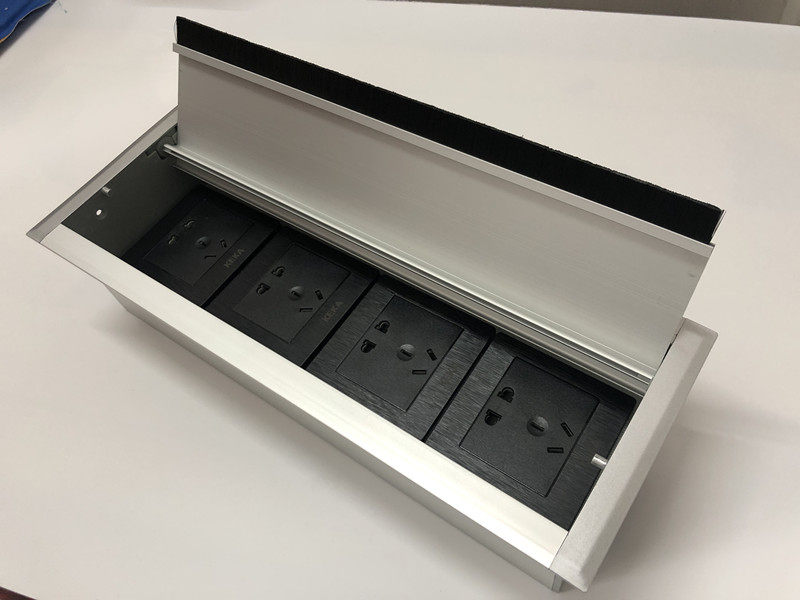 Multimedia desktop socket hides embedded multi - function 86 panel meeting desktop wiring box