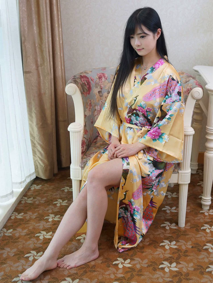 Summer pijama, silk sexy bathrobe