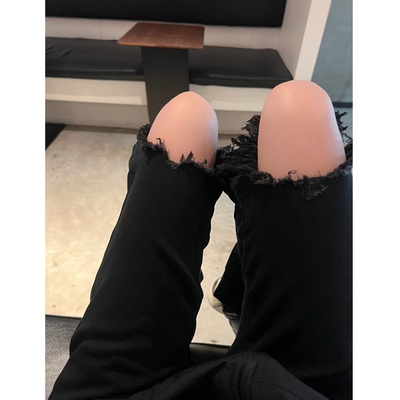 Deer Trendy Deer [Playboy] European and American High Street Style Ripped Jeans, Long Pants, Stretchy, Slim Fit, Unisex