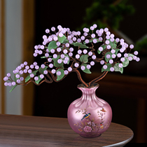 Natural Crystal Jade Jade Medullary Home Living Room Wine Cabinet Office Jo Relocation Gift Giving Opening Jade Sculpture Handicraft Pendulum