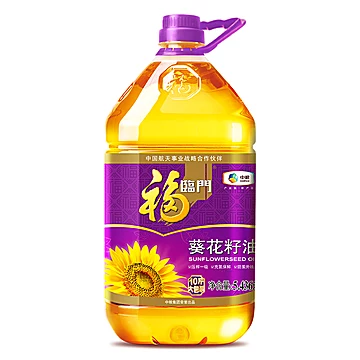 中粮福临门葵花籽油5.436L*1桶装