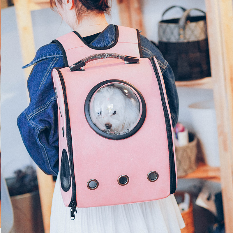 Cat-bag kitty going out dog bag out for portable space cabin Pet Scapegoat for cat Double shoulder bag Bag Pooch pooch