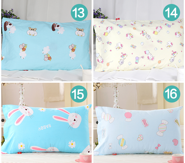 Áo gối cotton cho trẻ em Thích hợp cho gối 35,60 cm Mẫu bé hoạt hình dễ thương 0-1-3-6-9-12 tuổi gối chống trào ngược monmon