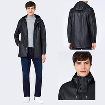 Kaki tiger outdoor stormtrooper mens fashion brand 2021 new medium-long spring and autumn leather rain suit wind jacket