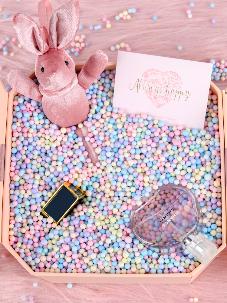 Shake sound gift box Bubble ball Dream meteor ball Macaron color small particles gift box Gift box filler surprise