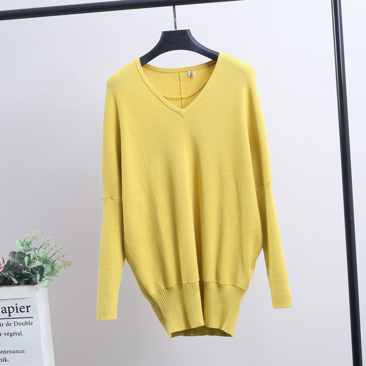 XKing [U] Xuân 2020 CHAO thoải mái và mềm mại, áo cổ chữ V thả xuống áo len đơn giản 055 - Đan Cardigan