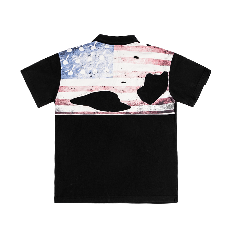 Losttag Bunny Girl Short Sleeve Polo Shirt Rabbit Girl Shirts