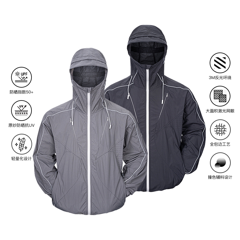 Catsstac Tianladder Original Yarn Four-Zipper Sun Protection Clothing, Uv Protection Upf50+, Lightweight Sun Protection Clothing