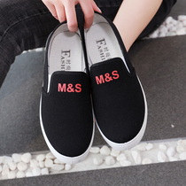 Summer set foot sailor cloth shoes Old Beijing cloth shoes Female Han version Tidal Shoes Flat Bottom Sloth Shoes Casual Shoes Fisherman Shoes Women Shoes