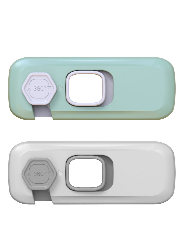 No-Drill Split Cabinet Door Lock, Adhesive Bookcase Drawer Lock, Tv Cabinet Wardrobe Door Child Safety Furniture Lock