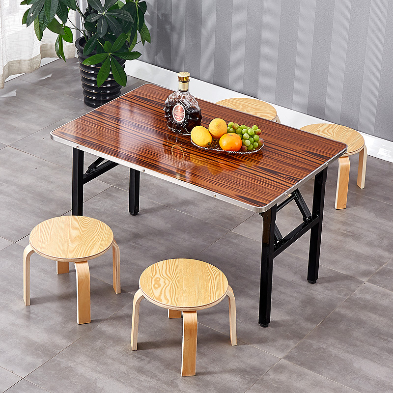 Folding table rectangular portable night market stall table simple small low table floor table dining coffee table table dining table