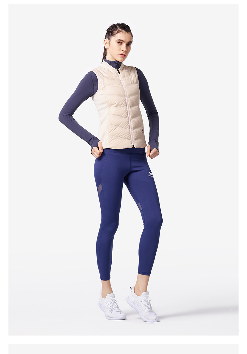 Hoa Kỳ HOTSUIT xuống vest nữ 2018 mùa đông mới đứng cổ áo mỏng mặc vest thể thao ấm áp - Áo thể thao áo khoác nam the thao