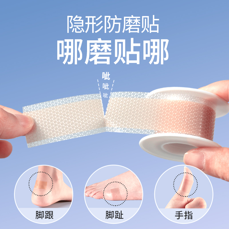 Anti-Chafing Foot Pads, Foot Chafing Prevention Tool, Flip-Flops, High Heels, Leather Shoes, Toe and Instep-Specific Heel Pads, Invisible Foot Clips