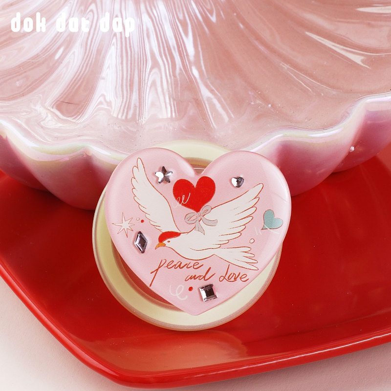 Dokdatdap Original Peace Dove Magnetic Phone Holder, Unique and Cute Magnetic Holder, Niche Design