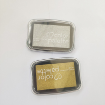 Japanese moon cat silver bronzing gold wedding ink pad hand account rubber stamp seal ink pad