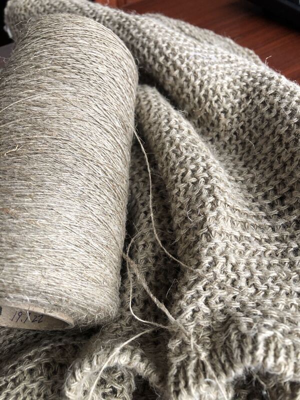 5-Count Single-Strand French Dew Original Color 100% Linen Yarn Antibacterial Deodorizing Coarse Linen Feather 89 Yuan 500 Grams