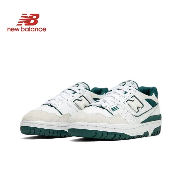 New Balance Nb 550 Lightweight, Breathable, Non-Slip, Wear-Resistant, Low-Top Retro Basketball Shoes for Men and Women