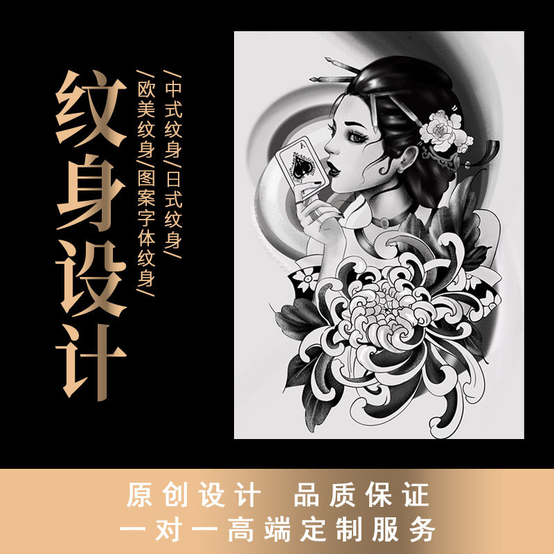 Tattoo design pattern original custom cover tattoo font English name Pet photo Hand drawn manuscript letters