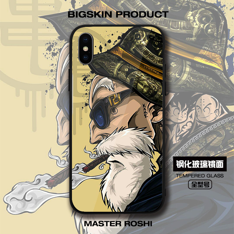 Suitable for iphone6s dragon ball mobile phone protective shell oppor15 dream version Huawei p30pro apple x glass shell 8p