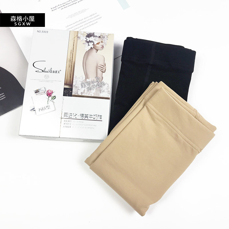 2018 Autumn Winter New Water Lotus Days 3303 Dew Milk Inner Lap Pants Dragon Grip Hair Micro Press Pants Socks Slim 3302