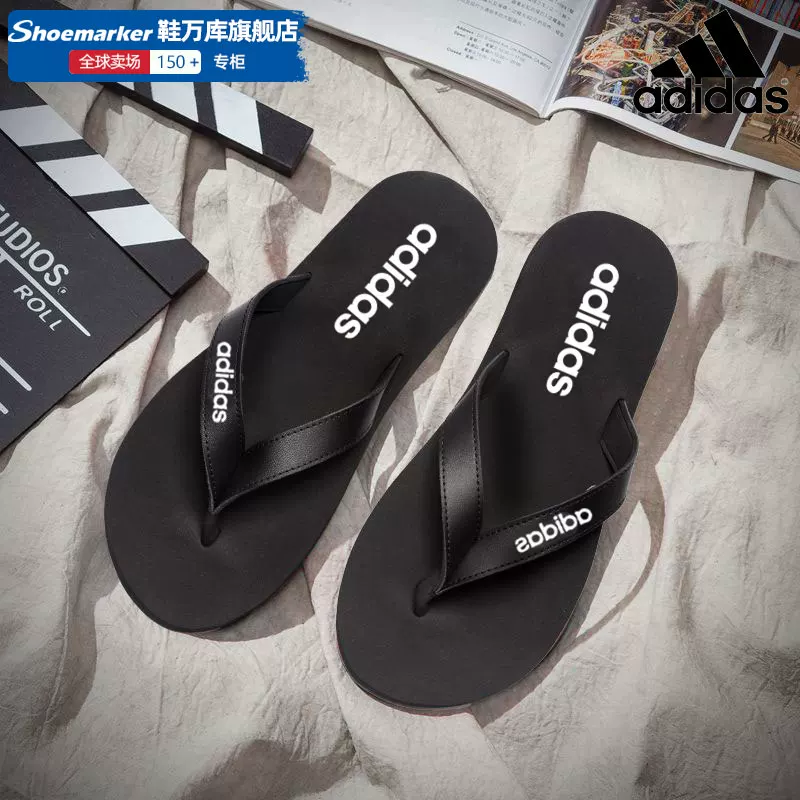 Слайпоны Adidas, спортивные сланцы, пляжная обувь, сандалии, тренд сезона