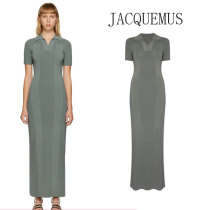 Jacquemus Spring 21 open-back knitted polo dress