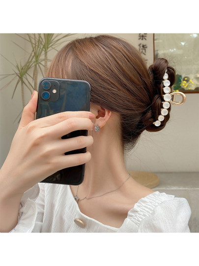 Cat-Eye Hair Clip, Large Summer Hairpin for the Back of the Head, New Elegant French-Style Updo Hairpin, Shark Clip Hair Accessory