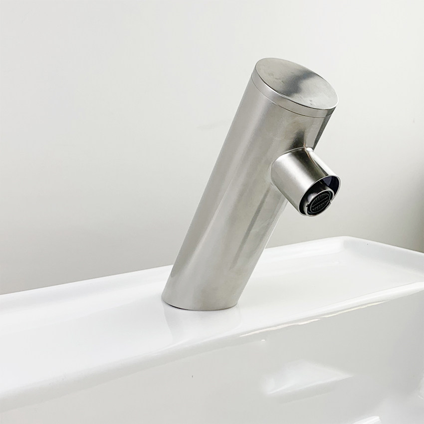 Diannuo basin 304 brushed stainless steel one-piece automatic intelligent induction faucet DC