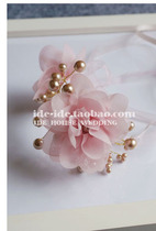 Super fairy sweet dream wedding gift Korean snow yarn flower banquet bride wrist flower bridesmaid sister group bracelet