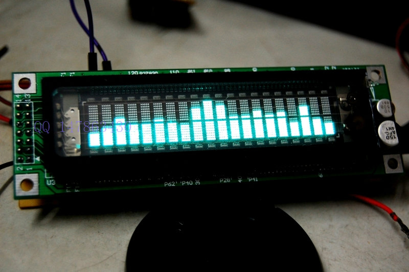 VFD music level spectrum displays auto amplifier modifier mobile phone decoder plays column music