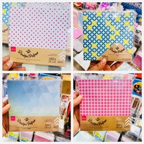 Japan Daiso Japanese style and style traditional color paper handmade origami hot stamping friend paper Chiyo paper Chiyo paper