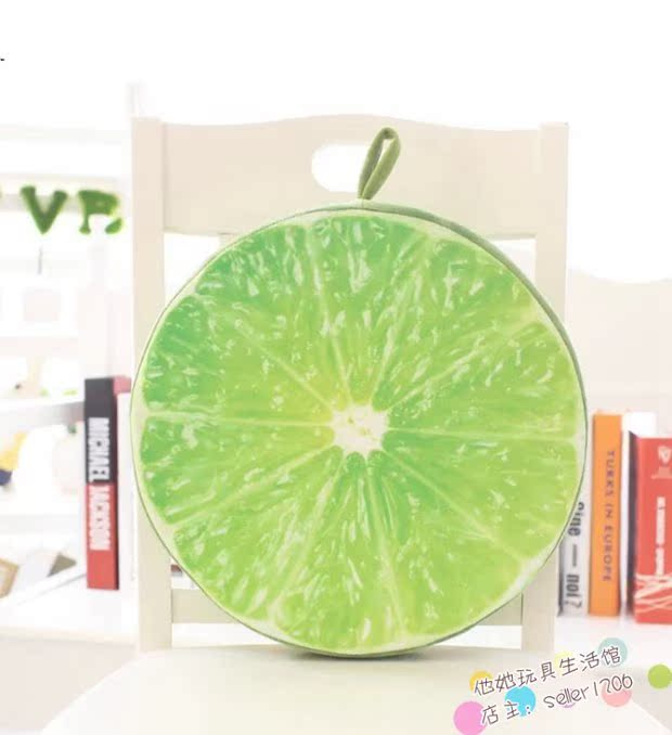 Dễ thương trái cây dưa hấu văn phòng mô phỏng nhà gối ghế sofa đệm đệm dày có thể giặt ghế đệm tựa lưng
