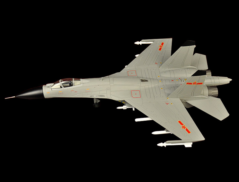 Annihilation of 11 aircraft model J-11B Su 27 fighter jet metal alloy simulation and annihilation of aircraft model military aircraft 1:72