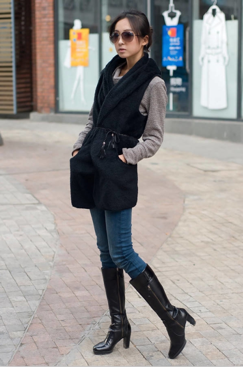 Gilet femme en Mélange de cachemire - Ref 3316765 Image 12