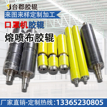  Factory direct sales KN95 mask machine rubber roller Polyurethane rubber roller meltblown cloth rubber roller to map custom high-quality rubber roller