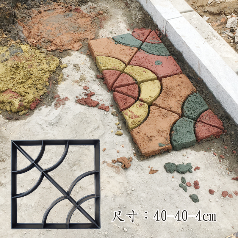 Household concrete universal embossed template accessories big new school natural clear water tile floor flat creative lattice