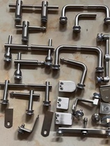 304 stainless steel staircase accessories column accessories seven-shaped curved glass pendants glass connectors non-standard customization