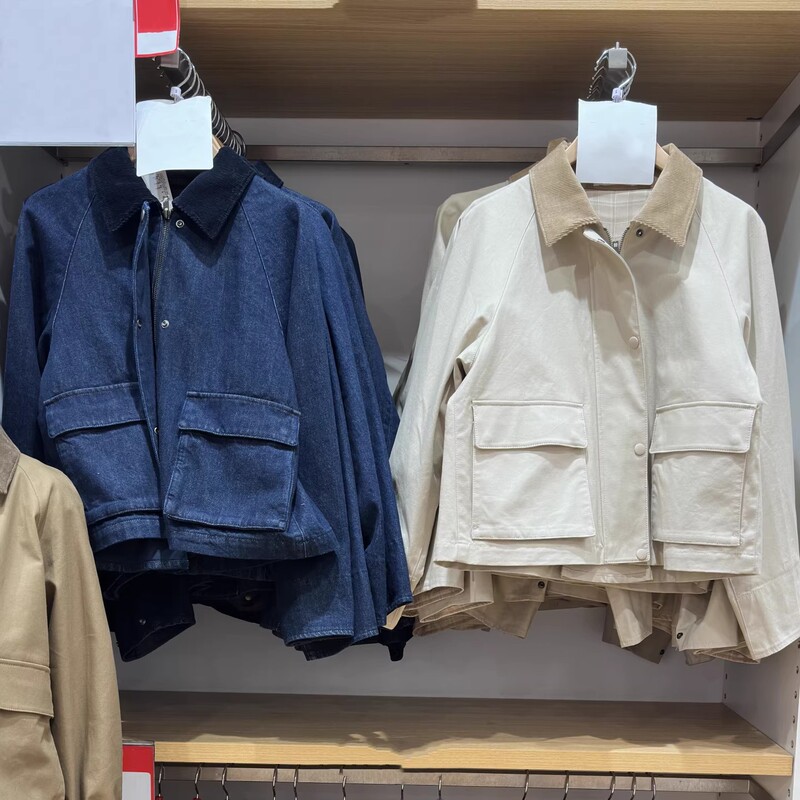 Women's Casual Short Jacket/Barn Style Coat 2026 Spring/Summer New Workwear Style Jacket 483807/484664 Women's Casual Short Jacket/Barn Style Coat 2026 Spring/Summer New Workwear Style Jacket 483807/484664