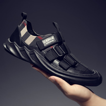 Mens cool shoes Soft bottom 2021 Summer new Vietnam Rome Leisure beach Cave holes breathable Baotou leather shoes Trend