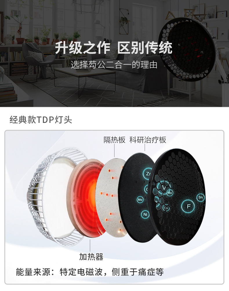 三甲医院同款 芶公 TDP特定电磁波烤灯 远红外线理疗灯 图15