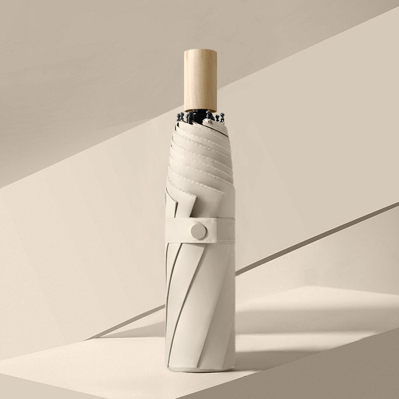 ins umbrella female folding clear and rain dual-use sunscreen sun protection against UV small freshening student brief beach umbrella