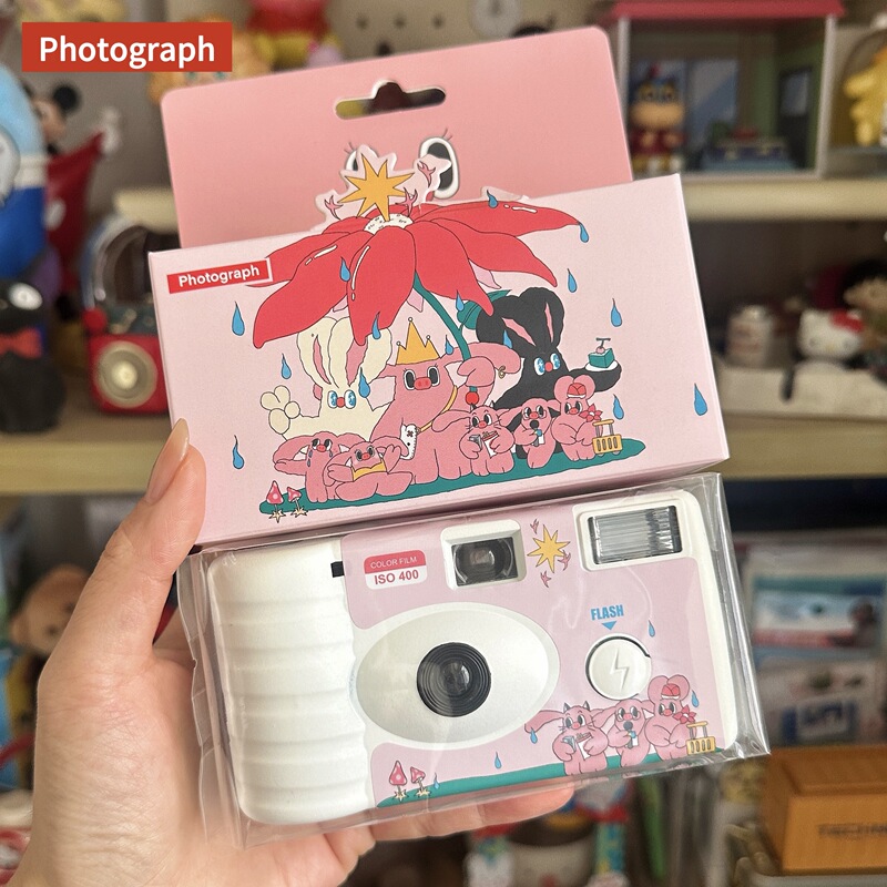 Korean Disposable Film Camera with Colorful Film and Flash, Student Birthday Gift for Girls, Best Friends, Girlfriends Korean Disposable Film Camera with Colorful Film and Flash, Student Birthday Gift for Girls, Best Friends, Girlfriends