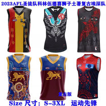 2023AFL Saints Collingwood Hi Lions Aboriginal Retro Ainshen Team Vest Series Rugby Clothing