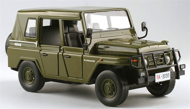 Boutique Alloy 1 Ratio 28 Beijing Jeep 2020 Metal BJ2020 Cross-country Military Simulation Teaching Model