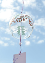 Wind chime hanging ornaments creative home bedroom female birthday gift Japanese Japanese glass wisteria cherry blossom hipster