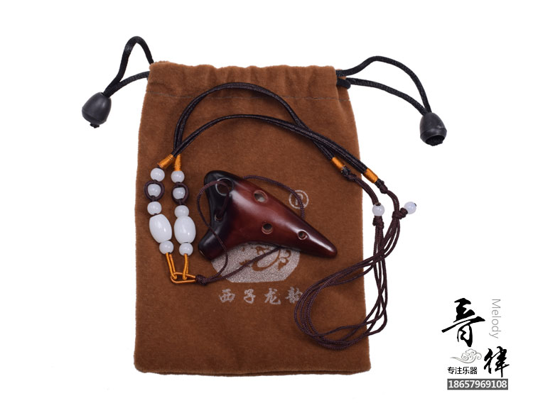 Xizi Long Yun Chính hãng tàu ngầm mini 6 lỗ hun khói Ocarina Ten Degrees Nhạc cụ khai sáng với một chiếc túi - Nhạc cụ dân tộc sáo inox