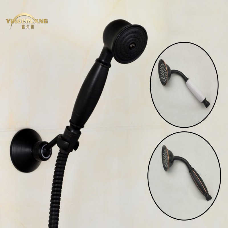 European style black bronze retro full copper sprinkler head hand-held single head head black hand spray hose general 4 points
