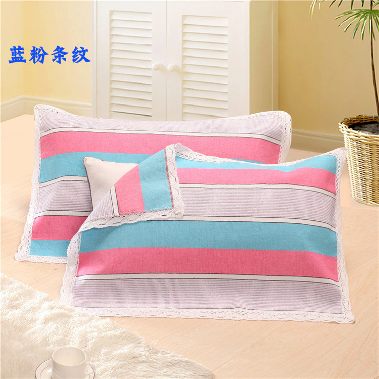 Cũ vải thô gối khăn dày mã hóa để tăng bông đơn gối khăn ren người lớn gối khăn cặp Ý tưởng từ khóa
