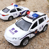 Police car toy car simulation model boy Alloy police car Ambulance 110 children pull back toy car