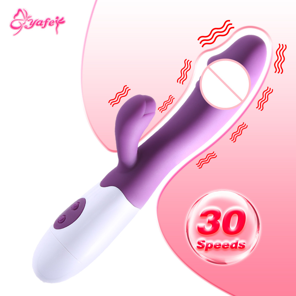 Dildo G-Spot Rabbit Vibrators for Women Vaginal Clitoral Mas